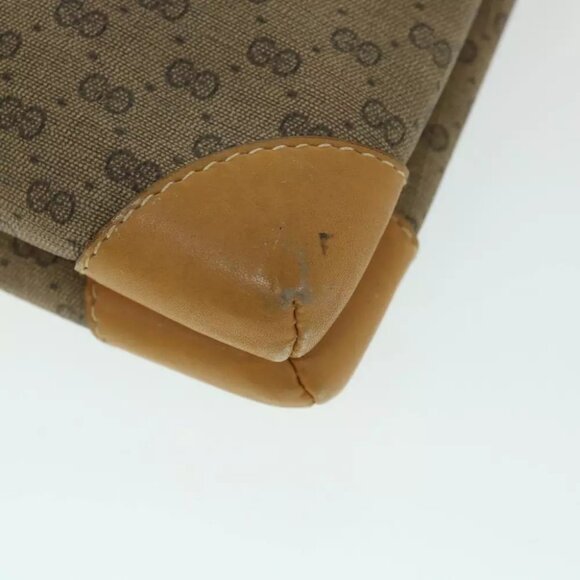 GUCCI Micro GG Canvas Shoulder Bag PVC Leather Beige 007 92 5548 Auth th3994 - Picture 11 of 16